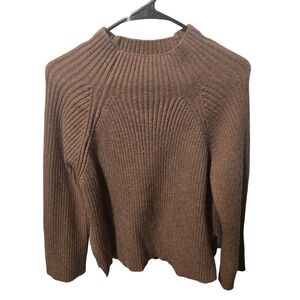 A new Day Tan Ribbed Sweater, Size Medium